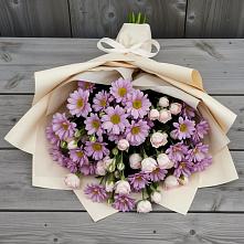 Букет цветов из:  Розы и Хризантемы в Новоселицком