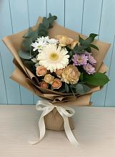 Букет цветов из:  Герберы и Хризантемы в Новоселицком