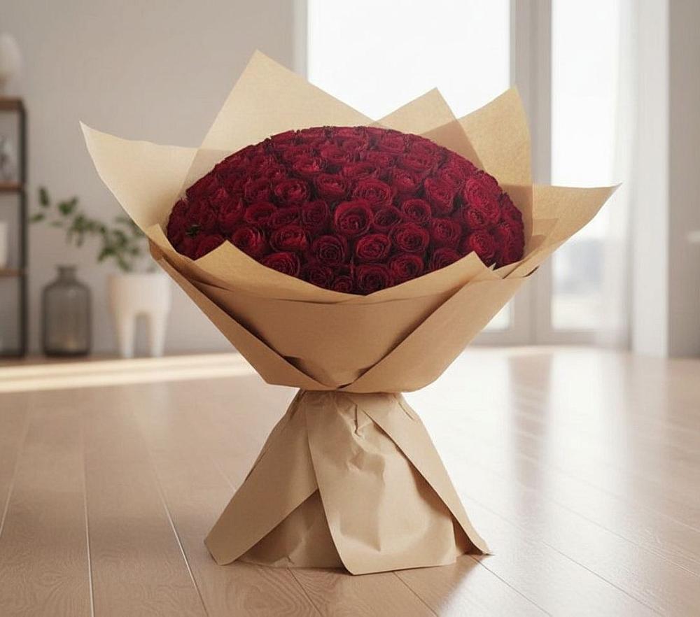 Букет 101 Красная роза в Новоселицком