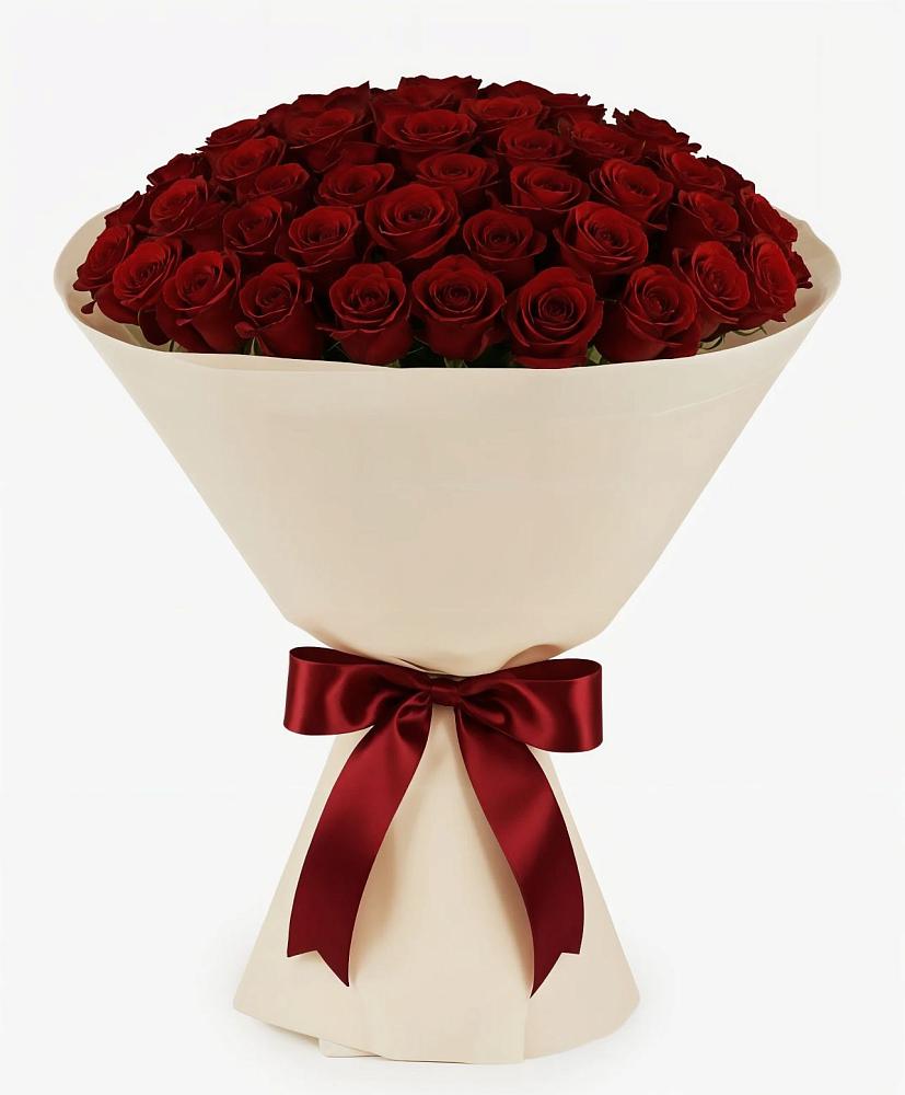 Букет 101 Бордовая роза Блэк Бакарра в Новоселицком