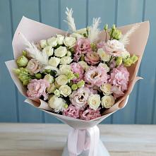Букет цветов из:  Альстромерии и Розы в Новоселицком