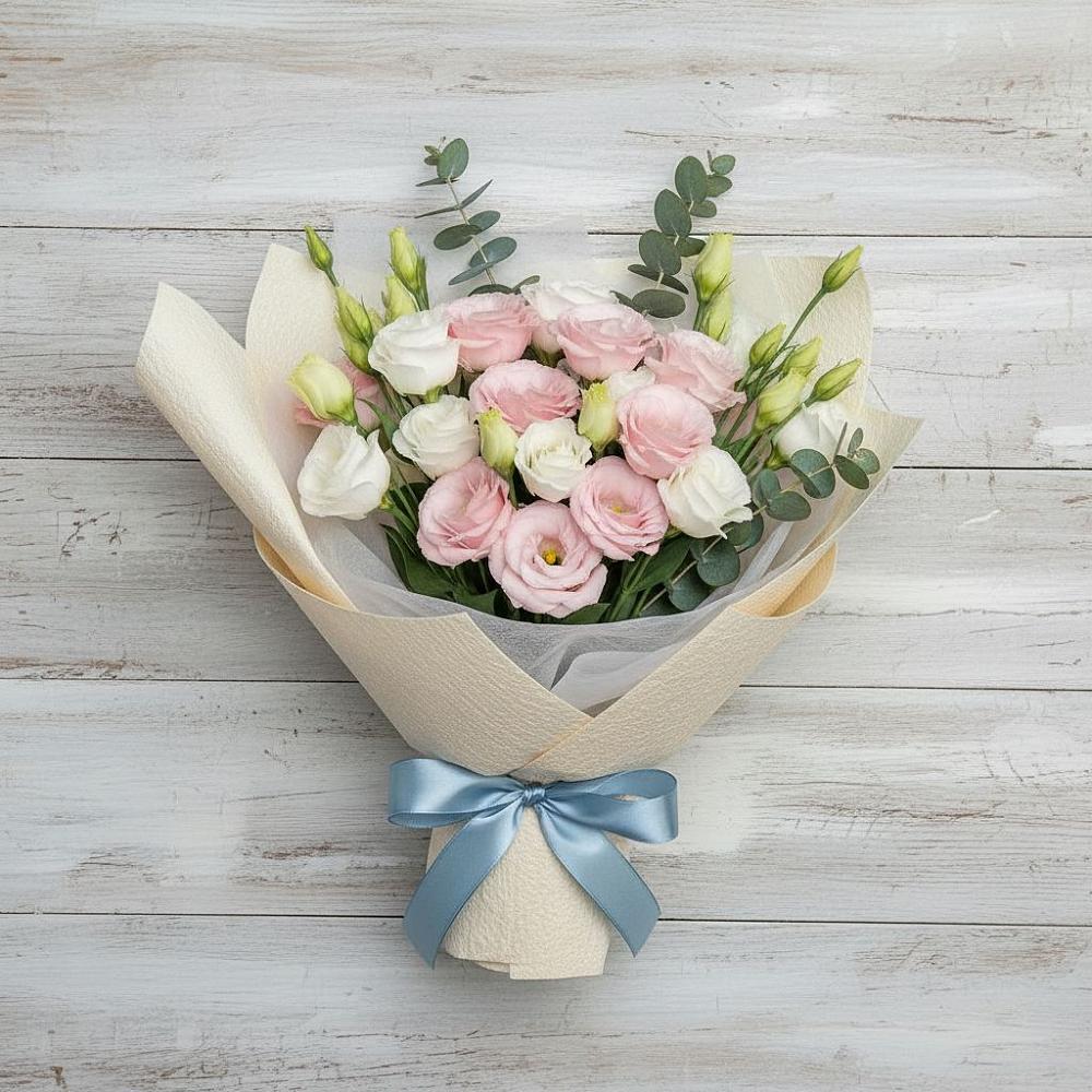 Букет цветов из: Лизиантусы в Новоселицком